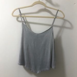 Super Soft Light Blue Cropped Tank
